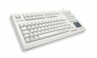 CHERRY klávesnice G80-11900 / touchpad / drátová / USB 2.0 / bílá / EU layout