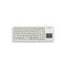 CHERRY klávesnice G84-5500, touchpad, ultralehká, USB, EU, šedá