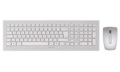 CHERRY set klávesnice + myš DW 8000/ bezdrátový/ USB/ bílostříbrný/ CZ+SK layout
