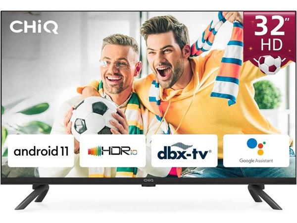 CHiQ L32G7LX TV 32", HD, smart, Android 11, dbx-tv, Dolby Audio, Frameless