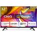 CHiQ L32H7G TV 32", HD, smart, Google TV, dbx-tv, Dolby Audio, Frameless