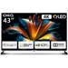 CHiQ U43QM8E TV 43", UHD, Google TV, Frameless, Dolby Audio, dbx-tv, nový design podstavce