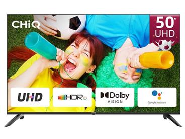 CHiQ U50G7LX TV 50", UHD, smart, Android, Dolby Vision, Frameless