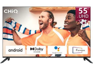 CHiQ U55G7LX TV 55", UHD, smart, Android, Dolby Vision, Frameless