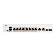 Cisco Catalyst 1200-8P-E-2G - Přepínač - L3 - inteligentní - 8 x 10/100/1000 (PoE+) + 2 x combo Gigabit SFP/RJ-45 - Lze montovat 