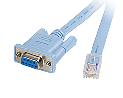 Cisco serial cable RJ-45 (M)-DB-9 (F) - 1.8m-Cisco 28XX, 28XX 2-pair, 28XX 4-pair, 28XX V3PN; Cataly