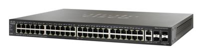 Cisco SF350-48P 48-port 10/100 POE Managed Switch, PoE+ 382W/48 ports