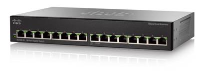Cisco SG 110-16, 16-port Gigabit switch rack-mountable