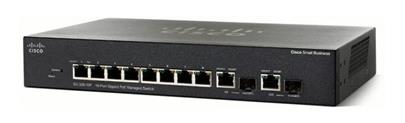Cisco SG250-10P 10-port Gigabit PoE Switch, PoE+ 62W/8 ports