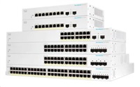 Cisco switch CBS220-24FP-4G, 24xGbE RJ45, 4xSFP, PoE+, 382W