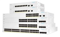 Cisco switch CBS220-24P-4G, 24xGbE RJ45, 4xSFP, PoE+, 195W