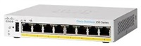 Cisco switch CBS250-8PP-D-UK, 8xGbE RJ45, fanless, 45W, PoE - REFRESH