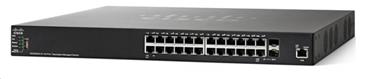 Cisco switch SG350X-24P-RF, 24x10/100/1000, 2x10GbE SFP+/RJ-45, 2xSFP+, PoE, REFRESH