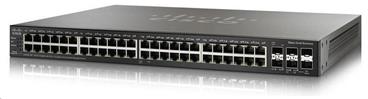 Cisco switch SG350X-48P-RF, 48x10/100/1000, 2x10GbE SFP+/RJ-45, 2xSFP+, PoE, REFRESH