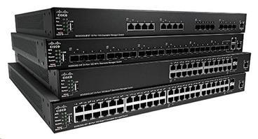 Cisco switch SG550X-48P-RF, 48x10/100/1000, 2x10GbE SFP+/RJ-45, 2xSFP+, PoE, REFRESH