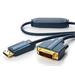ClickTronic HQ OFC kabel DisplayPort - DVI, zlacené kon., M/M, 15m