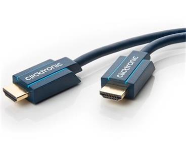 ClickTronic HQ OFC kabel HDMI High Speed s Ethernetem, zlacené kon., 3D, 10m