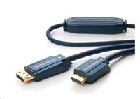 CLICTRONIC Kabel HQ Display Port - HDMI, 3m, 3D, zlacené konektory, dvojité stínění