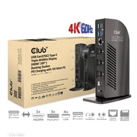 Club3D Dokovací stanice USB-C Gen2 (10G) Triple Display 4K60Hz Display(HDMI/DP) 135W PS