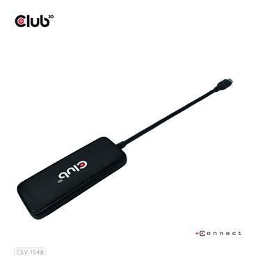 Club3D hub 1xUSB-C na 4xUSB-C, 10Gbps port, PD 3.0