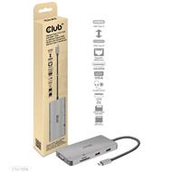 Club3D hub USB-C, 9-in-1 hub s HDMI, VGA, 2x USB Gen1 Type-A, RJ45