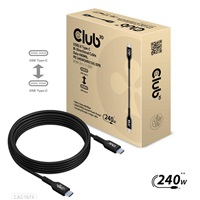 Club3D kabel USB-C, Data 480Mb,PD 240W(48V/5A) EPR M/M 2m