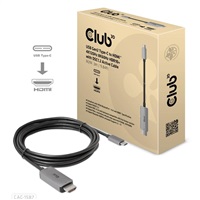 Club3D kabel USB-C na HDMI, 4K120Hz 8K60Hz HDR10 s DSC1.2, M/M, 3m