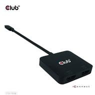 Club3D Video hub MST USB-C na 2xHDMI + USB-C PD 3.0, 4K60Hz