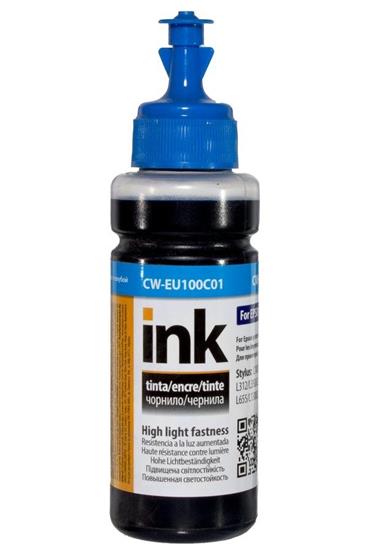 COLORWAY alternativní inkoustová náplň pro EPSON / C13T66424A/ L100/ L110/ L200/ L210/ L355/ L550/ UV/ 100ml/ Modrá