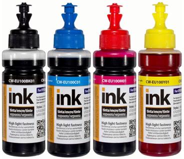 COLORWAY alternativní inkoustová náplň pro EPSON / C13T664x4A/ L100/ L110/ L200/ L210/ L355/ L550/ UV/ 4x 100ml/ CMYK