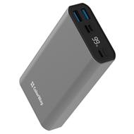 COLORWAY powerbanka/ 20 000mAh/ 2x USB QC3.0/ USB-C Power Delivery 20W/ Lighting/ LED/ Micro-USB/ Šedivá