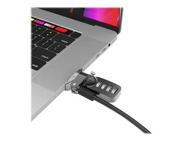 Compulocks Ledge Lock Adapter for MacBook Pro 16" (2019) with Combination Cable Lock - Nástavec zámku bezpečnostního slotu - stří