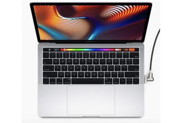 Compulocks Ledge Lock Adapter for MacBook Pro 16" (2019) with Keyed Cable Lock - Nástavec zámku bezpečnostního slotu - stříbrná -