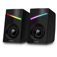 CONNECT IT NEO PC reproduktory 2.0, 3W, RGB podsvícení, 3,5mm jack+ USB, ČERNÉ