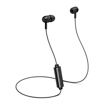 CONNECT IT Wireless U-BASS Bluetooth sluchátka do uší s mikrofonem, černá