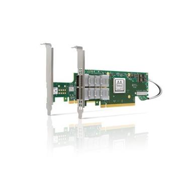 ConnectX®-6 VPI adapter card kit, HDR IB (200Gb/s) and 200GbE, dual-port QSFP56, Socket Direct 2x PCIe3.0 x16, tall brackets