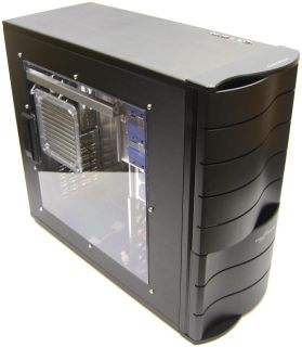 CoolerMaster case Mystique 631,ATX,black,bez zdroje,ALU,průh. bok