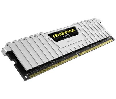 CORSAIR 16GB=2x8GB DDR4 3000MHz VENGEANCE LPX WHITE PC4-24000 CL15-17-17-35 1.35V XMP2.0 (16GB=kit 2ks 8GB s chladičem bílý