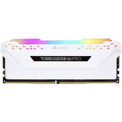 CORSAIR 16GB=2x8GB DDR4 3000MHz VENGEANCE RGB PRO WHITE s RGB LED CL15-17-17-35 1.35V XMP2.0 (RGB LED, 16GB=kit 2ks 8GB s bílým c