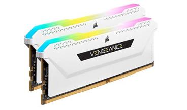 CORSAIR 16GB=2x8GB DDR4 3200MHz VENGEANCE RGB PRO SL WHITE s RGB LED CL16-20-20-38 1.35V XMP2.0 (RGB LED, 16GB=kit 2ks 8GB s bílý