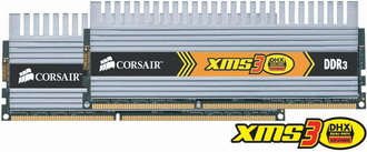 CORSAIR 2GB=2x1GB DDR3 1333MHz PC3-10666 CL9-9-9-24 (kit 2ks 1024MB s chladičem DHX)