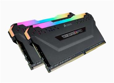CORSAIR 32GB=2x16GB DDR4 3200MHz VENGEANCE RGB PRO BLACK s RGB LED CL16-20-20-38 1.35V XMP2.0 (RGB LED, 32GB=kit 2ks 16GB s černý