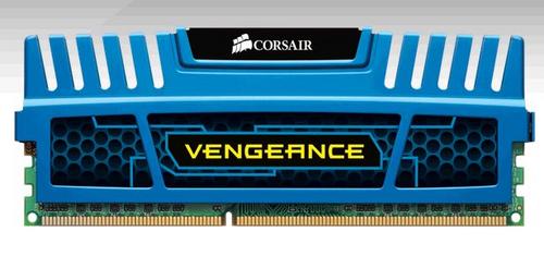 CORSAIR 4GB DDR3 1600MHz VENGEANCE BLUE PC3-12800 CL9-9-9-24 (s chladičem Vengeance modrý, pro INTEL i7/i5/i3 a pro AMD, 1.5V)