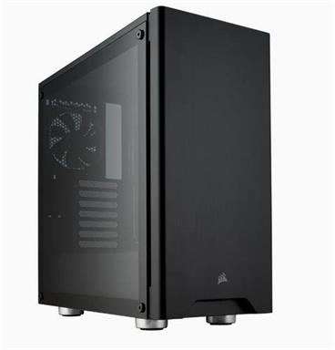 CORSAIR Carbide 275R Tempered Glass Mid-Tower Gaming ATX Black PC Case, černý bez zdroje, 2x USB3, audio