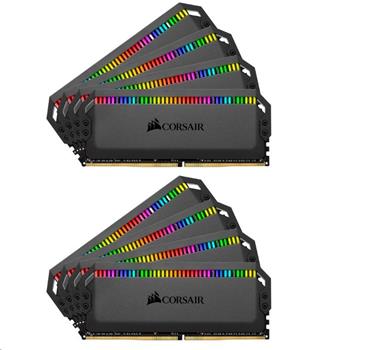 Corsair DDR4 128GB (8x16GB) Dominator Platinum RGB DIMM 3600MHz CL18 černá