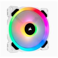 CORSAIR LL120 RGB 120mm Dual Light Loop WHIRE RGB LED PWM Fan ventilátor PWM - 120x25mm (1 ks v balení, má dva LED kruhy, bílý ma