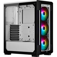 Corsair PC skříň iCue 220T RGB White Front Glass Edition 