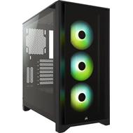 Corsair PC skříň iCUE 4000X RGB Tempered Glass Mid-Tower Black