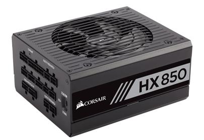 Corsair PC zdroj 850W HX850, 80 PLUS Platinum, 135mm ventilátor, modulární