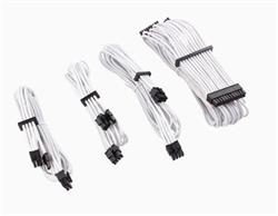 Corsair Premium Individually Sleeved DC Cable Starter Kit, Type 4 (Generation 4), Bílá